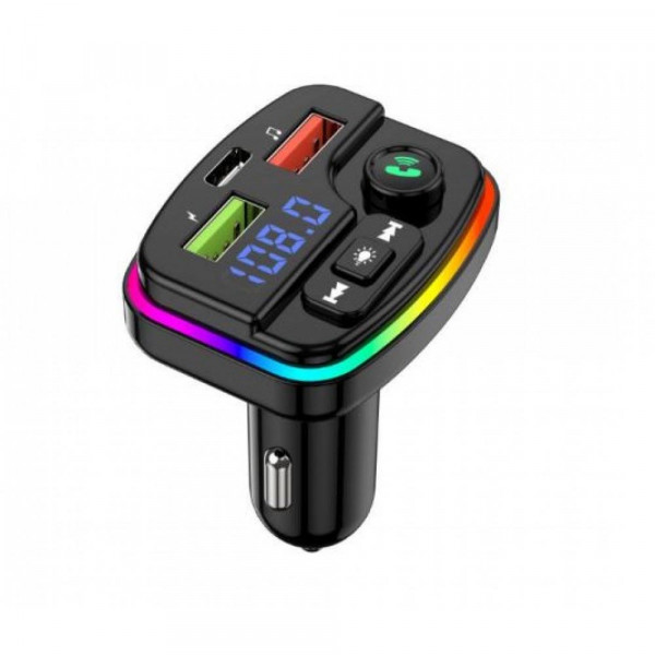 FM Трансмитер с амбиентно освтление ALLISON A915 PD20W FAST 1PD*USB-C и 1 QC 3.1